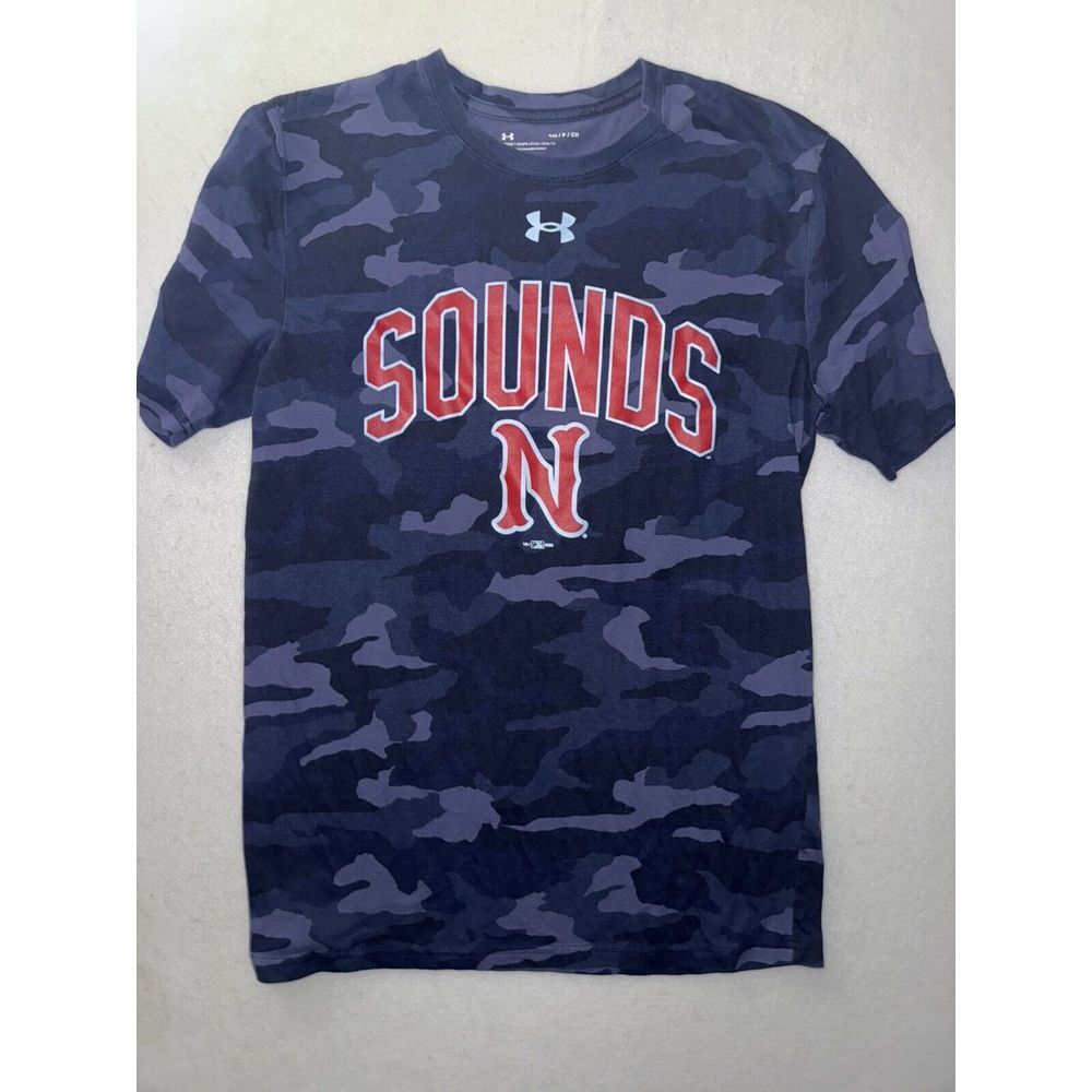 Team Issued Nashville Sounds Practice Shirt Mens Size Small Under Armour Camo